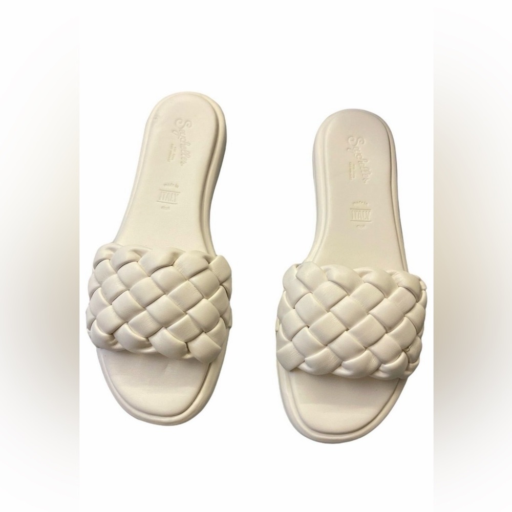 Seychelles Cream Braided‎ Slide Sandals
